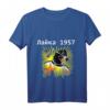Hund im Weltraum LAIKA 1957 Raumfahrt T-Shirt  Geschenkidee für Tier- und Raumfahrtfans, Geburtstags- & Weihnachtsgeschenk