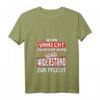 Damen Wenn Unrecht zu Recht wird, wird Widerstand zur Pflicht - Politisches V-Ausschnitt T-Shirt mit Zitat von Brecht, ideal als Protest- und Geschenks-Shirt