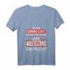 Damen Wenn Unrecht zu Recht wird, wird Widerstand zur Pflicht - Politisches V-Ausschnitt T-Shirt mit Zitat von Brecht, ideal als Protest- und Geschenks-Shirt