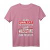 Damen Wenn Unrecht zu Recht wird, wird Widerstand zur Pflicht - Politisches V-Ausschnitt T-Shirt mit Zitat von Brecht, ideal als Protest- und Geschenks-Shirt