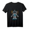 Kinder 5. Geburtstag Bot Spielzeug Geek Cyborg Roboter Design T-Shirt  Perfektes Geschenk für Technik- und Robotikliebhaber