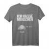 Ich Hasse Menschen Steine Sind Ok T-Shirt  Lustiges Stressabbau-Shirt für Büro und Alltag