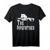 Herren The Pipefather Rohrleiter T-Shirt  Lustiges Sanitär-Design für Klempner, Vatertag & Geschenk für Rohrleiter & Abwasserarbeiter