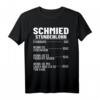 Schmiedekostüm Schmiedemeister Stundensatz T-Shirt  Ideal für Schmiedemeister, Hufschmiede & Metallarbeiter