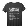 Schmiedekostüm Schmiedemeister Stundensatz T-Shirt  Ideal für Schmiedemeister, Hufschmiede & Metallarbeiter