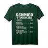 Schmiedekostüm Schmiedemeister Stundensatz T-Shirt  Ideal für Schmiedemeister, Hufschmiede & Metallarbeiter