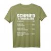 Schmiedekostüm Schmiedemeister Stundensatz T-Shirt  Ideal für Schmiedemeister, Hufschmiede & Metallarbeiter