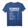Schmiedekostüm Schmiedemeister Stundensatz T-Shirt  Ideal für Schmiedemeister, Hufschmiede & Metallarbeiter