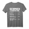 Schmiedekostüm Schmiedemeister Stundensatz T-Shirt  Ideal für Schmiedemeister, Hufschmiede & Metallarbeiter