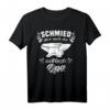 Schmied Opa Schmiedewerkzeug T-Shirt mit Amboß - Lustiges Spruch-Shirt für Schmiede und Opas beim Eisen schmieden