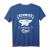 Schmied Opa Schmiedewerkzeug T-Shirt mit Amboß - Lustiges Spruch-Shirt für Schmiede und Opas beim Eisen schmieden