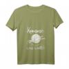 Damen Häkeln Stricken Wollknäuel Schneider Geschenk T-Shirt mit V-Ausschnitt - Lustiges Näh- und Strickmotiv für kreative Frauen