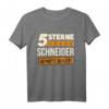 Herren 5 Sterne Schneider - Schneiderei Änderungsschneider Geschenk | Exklusives T-Shirt für Schneidermeister zum Geburtstag & Weihnachten