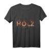 T-Shirt für Tischler, Schreiner und Holzhandwerk - Lustiger Spruch 'Der mit dem Holz tanzt' im Holzoptik Design, ideales Geschenk für Handwerker