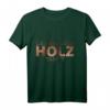 T-Shirt für Tischler, Schreiner und Holzhandwerk - Lustiger Spruch 'Der mit dem Holz tanzt' im Holzoptik Design, ideales Geschenk für Handwerker