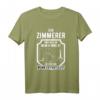 Zimmerer Hört Auf Wenn Er Fertig Ist | Lustiges Schreiner T-Shirt für Handwerker, Azubis & Meister  Perfekt für Vatertag, Geburtstag & Weihnachten