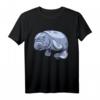 Seekuh Sirenia Seekühe Süßes Tier Manati Zeichnung T-Shirt  Perfektes Geschenk für Meerestier- und Tierschützer