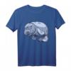 Seekuh Sirenia Seekühe Süßes Tier Manati Zeichnung T-Shirt  Perfektes Geschenk für Meerestier- und Tierschützer