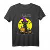 Süße Katze mit Hexenhut feiert Happy Halloween T-Shirt  Niedliches Halloween-Outfit für Kinder, Frauen & Männer