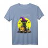 Süße Katze mit Hexenhut feiert Happy Halloween T-Shirt  Niedliches Halloween-Outfit für Kinder, Frauen & Männer
