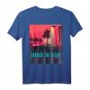 Synthwave Retro Car T-Shirt mit Palmen Outrun Aesthetic - Perfekte Geschenkidee für Musik- und Retro-Fans im 80er/90er Stil