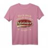 Mach doch einfach was der Meister sagt Retro Spruch T-Shirt  Lustiges Handwerker & Meister Geschenk für Geburtstag, Vatertag & Weihnachten