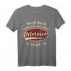 Mach doch einfach was der Meister sagt Retro Spruch T-Shirt  Lustiges Handwerker & Meister Geschenk für Geburtstag, Vatertag & Weihnachten
