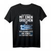 Griechenland Grieche Griechin Griechisch T-Shirt mit Flagge  Perfekt für Griechenland-Liebhaber & Urlauber