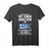 Griechenland Grieche Griechin Griechisch T-Shirt mit Flagge  Perfekt für Griechenland-Liebhaber & Urlauber