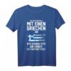 Griechenland Grieche Griechin Griechisch T-Shirt mit Flagge  Perfekt für Griechenland-Liebhaber & Urlauber