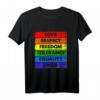 Liebe, Respekt, Freiheit, Toleranz, Gleichheit, Stolz LGBTQ+ Design T-Shirt  Perfekt für Pride, CSD, Geburtstage & Feiertage