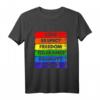 Liebe, Respekt, Freiheit, Toleranz, Gleichheit, Stolz LGBTQ+ Design T-Shirt  Perfekt für Pride, CSD, Geburtstage & Feiertage