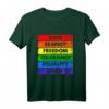 Liebe, Respekt, Freiheit, Toleranz, Gleichheit, Stolz LGBTQ+ Design T-Shirt  Perfekt für Pride, CSD, Geburtstage & Feiertage
