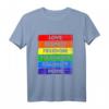Liebe, Respekt, Freiheit, Toleranz, Gleichheit, Stolz LGBTQ+ Design T-Shirt  Perfekt für Pride, CSD, Geburtstage & Feiertage