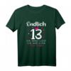 Lustiges 13. Geburtstag Mädchen T-Shirt - Endlich 13 Jahre, Krone, Herzen & Sterne, Perfektes Geschenk für Tochter, Nichte & Enkelin