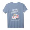 Notfallsanitäter T-Shirt - Stolz im Rettungsdienst mit coolem Design & Spruch 'Eat, Sleep, Save lives, Repeat' für Sanitäter & Rettungskräfte