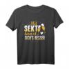 Mit Sekt Tanzt Sich's Besser - Lustiges Sekt T-Shirt für Feiern, Partys und festliche Anlässe