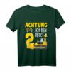 Kinder Achtung ich bin jetzt 2 Baustellenfahrzeug Minibagger T-Shirt  Perfektes Geschenk zum 2. Geburtstag für kleine Bauarbeiter und Baggerliebhaber