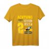 Kinder Achtung ich bin jetzt 2 Baustellenfahrzeug Minibagger T-Shirt  Perfektes Geschenk zum 2. Geburtstag für kleine Bauarbeiter und Baggerliebhaber
