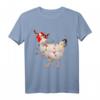Lustiges Huhn Weihnachten T-Shirt - Perfektes Geschenk für Hühner- und Vogel-Liebhaber zu Weihnachten für Kinder, Erwachsene & Familien