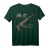 AK-47 Sturmgewehr Kalashnikov Diagramm T-Shirt  Hochdetailliertes Waffendiagramm für Waffenliebhaber & Shooter-Fans