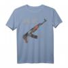 AK-47 Sturmgewehr Kalashnikov Diagramm T-Shirt  Hochdetailliertes Waffendiagramm für Waffenliebhaber & Shooter-Fans