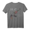 AK-47 Sturmgewehr Kalashnikov Diagramm T-Shirt  Hochdetailliertes Waffendiagramm für Waffenliebhaber & Shooter-Fans