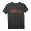 70er & 80er Santa Cruz Strand T-Shirt mit Retro Sonnenuntergang - Vintage Kalifornien Mode für Sommerferien & Strandliebhaber