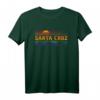 70er & 80er Santa Cruz Strand T-Shirt mit Retro Sonnenuntergang - Vintage Kalifornien Mode für Sommerferien & Strandliebhaber