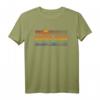 70er & 80er Santa Cruz Strand T-Shirt mit Retro Sonnenuntergang - Vintage Kalifornien Mode für Sommerferien & Strandliebhaber