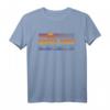 70er & 80er Santa Cruz Strand T-Shirt mit Retro Sonnenuntergang - Vintage Kalifornien Mode für Sommerferien & Strandliebhaber