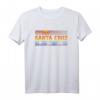 70er & 80er Santa Cruz Strand T-Shirt mit Retro Sonnenuntergang - Vintage Kalifornien Mode für Sommerferien & Strandliebhaber