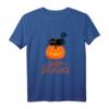 Happy Halloween Kürbis Zombie Katze Vampir Kostüm T-Shirt  Lustiges Halloween Outfit für Damen, Herren & Kinder auf Partys
