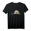 Margeriten, Herzschlag, Blume, Blüte - Florales T-Shirt für Blumen- und Naturliebhaber, ideal als Geschenk zum Muttertag, Valentinstag & Geburtstag